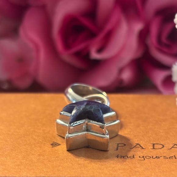 Silpada Blue Sodalite Star Sterling Silver Pendant / Charm S1268 - Picture 10 of 10